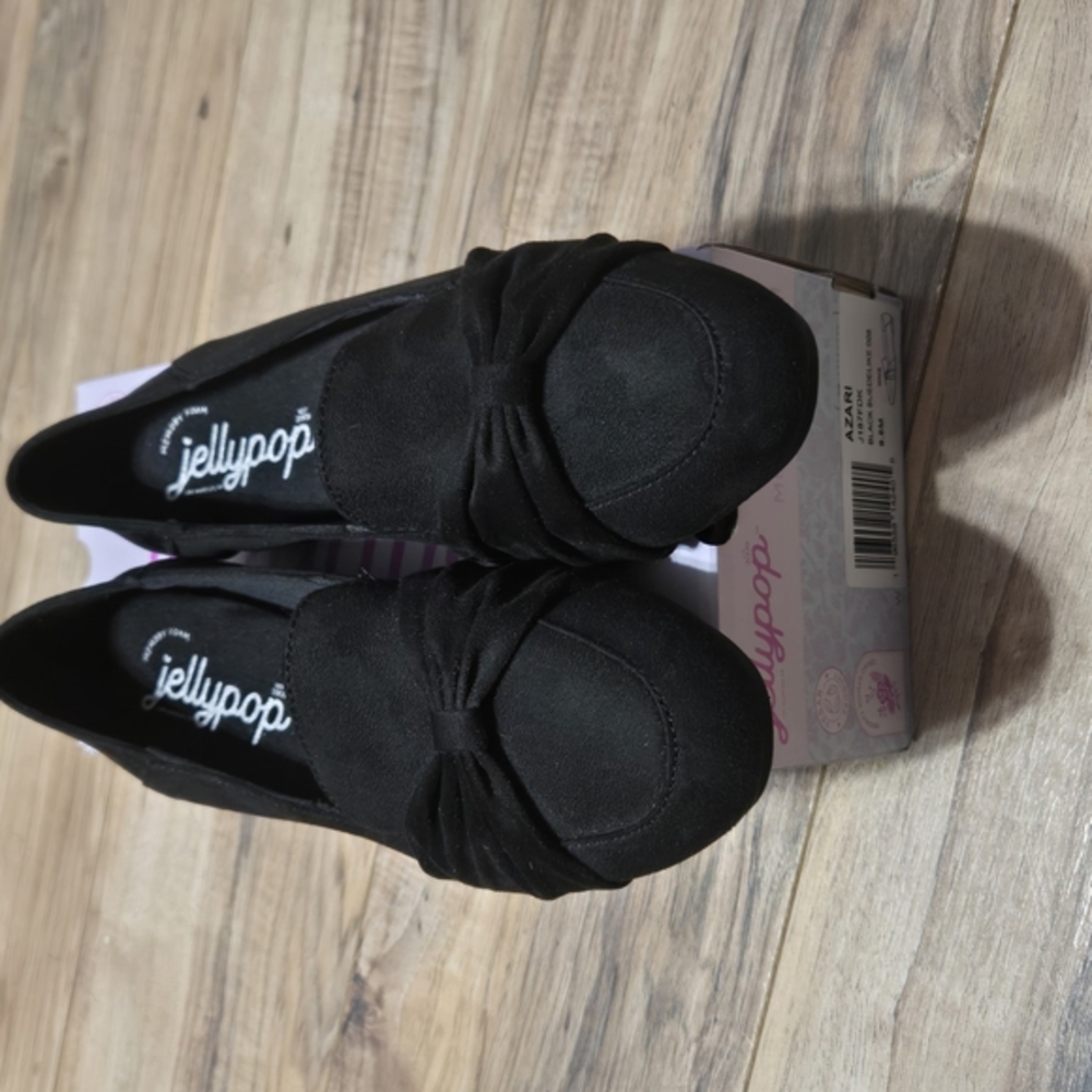 Jellypop Women's Black Flats